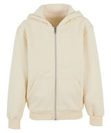 Build Your Brand Kids Fluffy Zip Hoodie