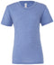 Bella Canvas Unisex triblend crew neck t-shirt Blue Triblend