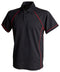 Finden & Hales Piped performance polo Black/Red