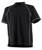 Finden & Hales Piped performance polo Black/White