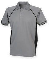 Finden & Hales Piped performance polo Gunmetal Grey/Black/Black - XS - Polo Shirts