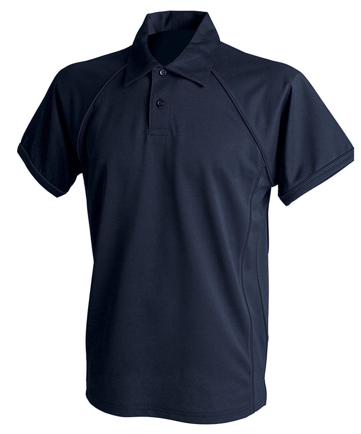 Finden & Hales Piped performance polo Navy/Navy