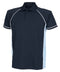 Finden & Hales Piped performance polo Navy/Sky/White