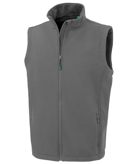 Result Men's recycled 2-layer printable softshell bodywarmer