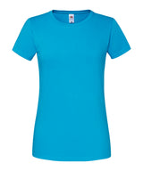 Fruit of the Loom Womens Iconic 195 ringspun premium t-shirt Azure Blue - XS - T-Shirts