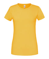 Fruit of the Loom Womens Iconic 195 ringspun premium t-shirt Sunflower - XS - T-Shirts