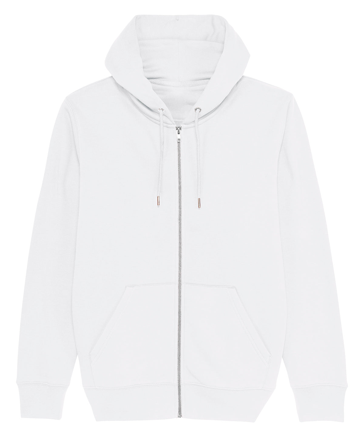 Stanley/Stella Cultivator, Unisex Iconic Zip-Thru Hoodie Sweatshirt  White