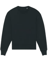 Stanley/Stella Radder Oversized Brushed Crewneck Sweatshirt - Black / XXS - Sweatshirts
