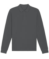 Stanley/Stella Prepster Long Sleeve Unisex Polo Anthracite - XXS - Shirts