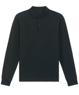 Stanley/Stella Prepster Long Sleeve Unisex Polo Black - XXS - Shirts