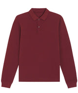 Stanley/Stella Prepster Long Sleeve Unisex Polo Burgundy - XXS - Shirts