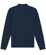Stanley/Stella Prepster Long Sleeve Unisex Polo French Navy - XXS - Shirts