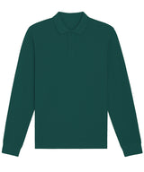 Stanley/Stella Prepster Long Sleeve Unisex Polo Glazed Green - XXS - Shirts