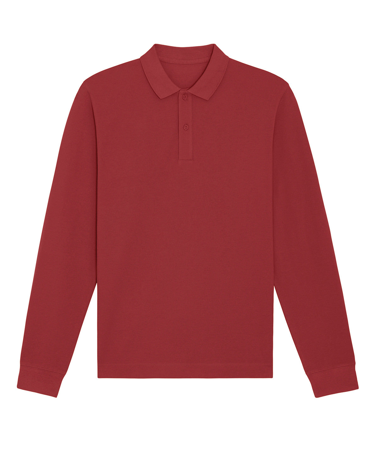 Stanley/Stella Prepster Long Sleeve Unisex Polo Red Earth