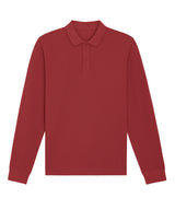 Stanley/Stella Prepster Long Sleeve Unisex Polo Red Earth - XS - Shirts