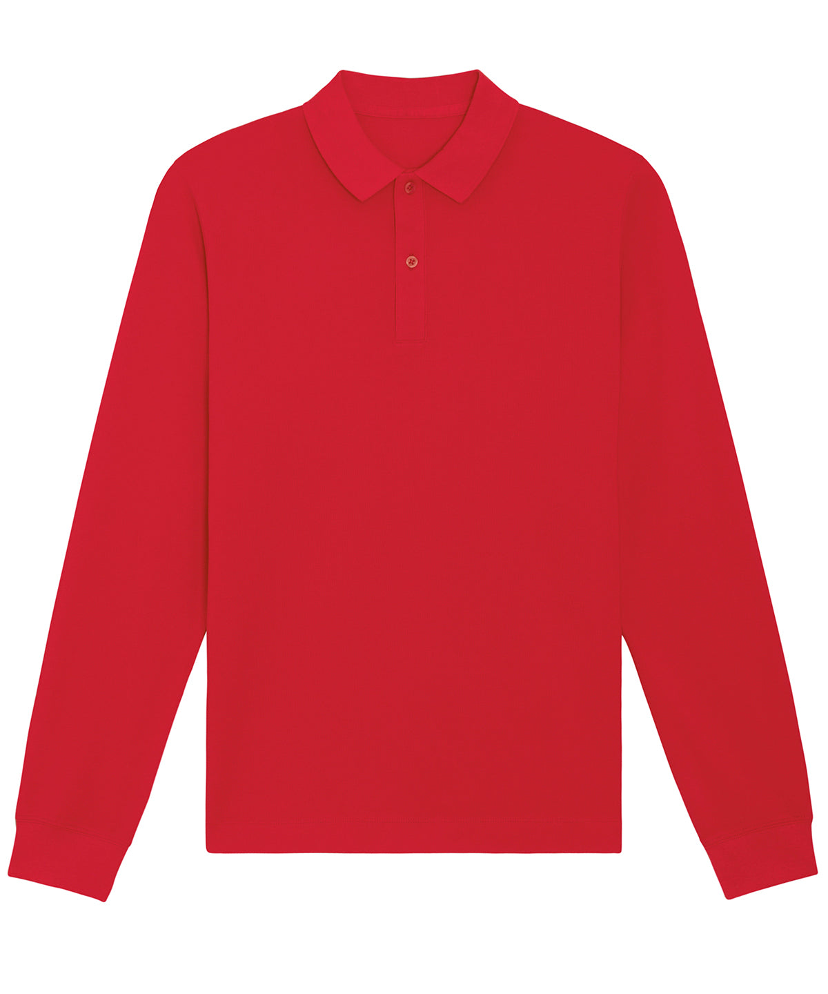 Stanley/Stella Prepster Long Sleeve Unisex Polo Red