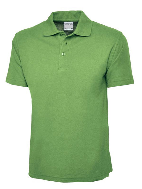 Uneek UC114 - Mens Ultra Cotton Polo Shirt Lime
