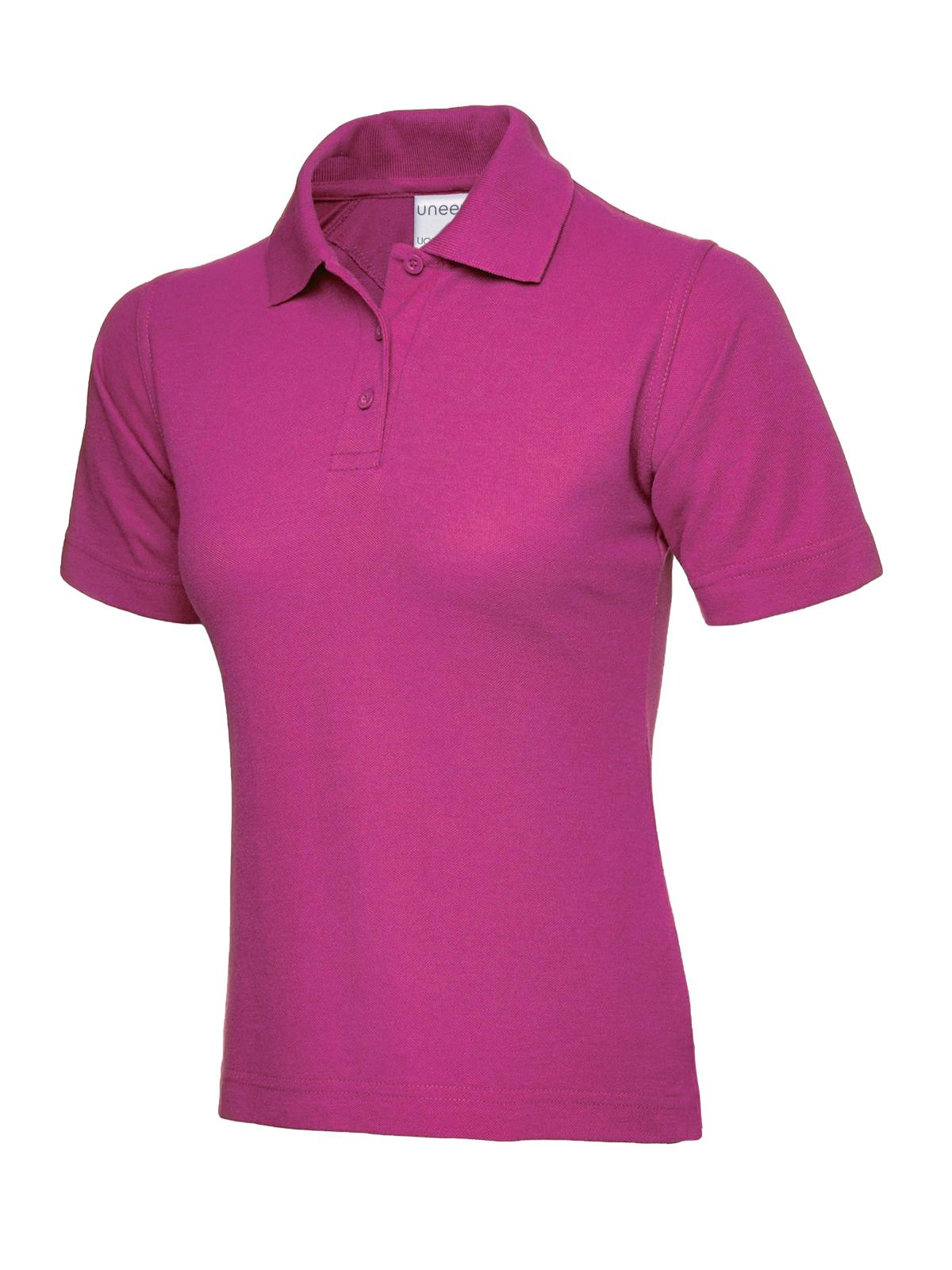 ladies_ultra_cotton_polo_shirt_hot_pink