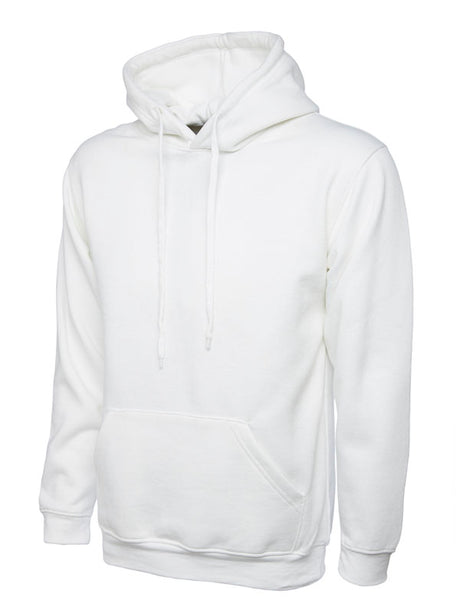Uneek UC502 - Classic Hooded Sweatshirt  White