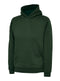 Uneek UC503 - Children’s Hooded Sweatshirt - Bottle Green / 11/13 Years - Hoodies: Yellow