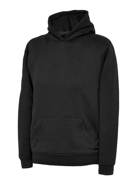 Uneek UC503 - Childrens Hooded Sweatshirt  Black