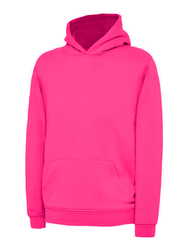 Uneek UC503 - Childrens Hooded Sweatshirt  Hot Pink