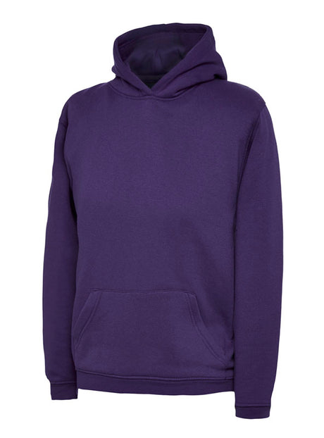Uneek UC503 - Childrens Hooded Sweatshirt  Purple