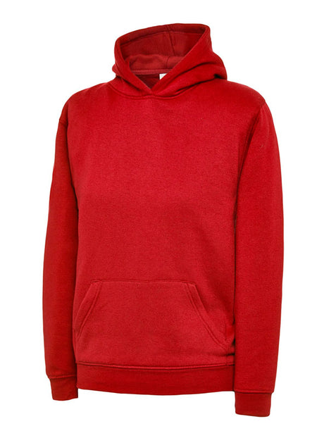 Uneek UC503 - Childrens Hooded Sweatshirt  Red