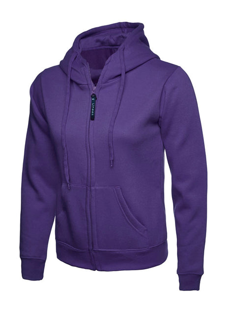 Uneek UC505 - Ladies Classic Full Zip Hooded Sweatshirt