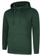 Uneek UC509 - Deluxe Hooded Sweatshirt - Bottle Green / XS - Hoodies: Yellow