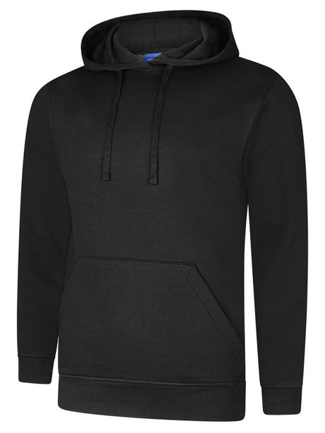 Uneek UC509 - Deluxe Hooded Sweatshirt Black