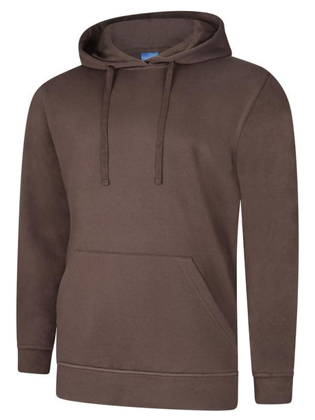 Uneek UC509 - Deluxe Hooded Sweatshirt Brown