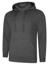 Uneek UC509 - Deluxe Hooded Sweatshirt Charcoal