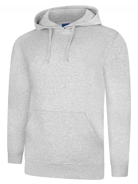 Uneek UC509 - Deluxe Hooded Sweatshirt Heather Grey