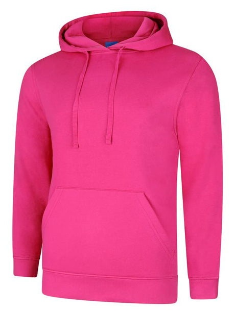 Uneek UC509 - Deluxe Hooded Sweatshirt Hot Pink