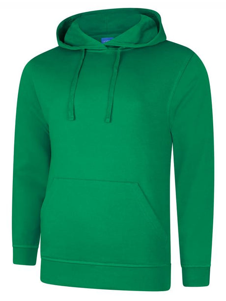 Uneek UC509 - Deluxe Hooded Sweatshirt Kelly Green