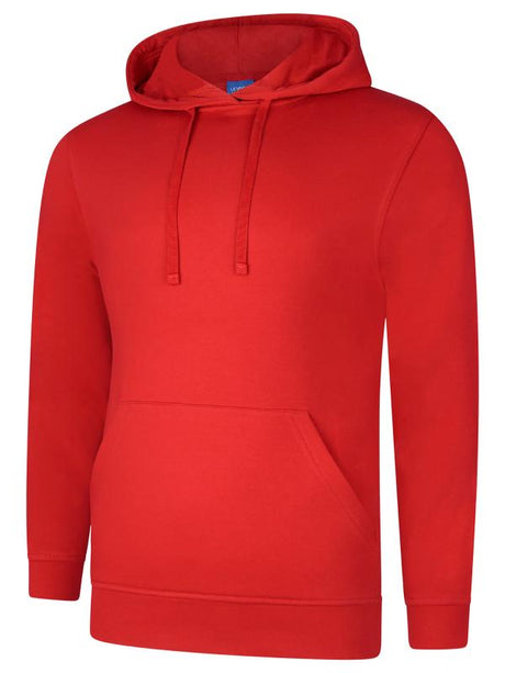 Uneek UC509 - Deluxe Hooded Sweatshirt Red