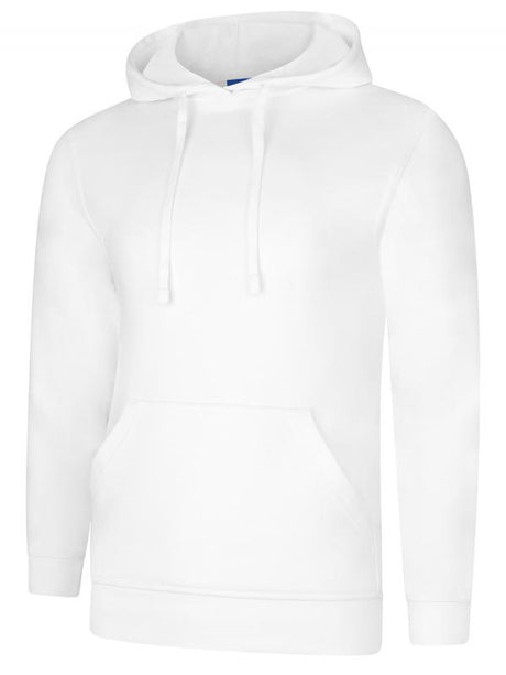 Uneek UC509 - Deluxe Hooded Sweatshirt White