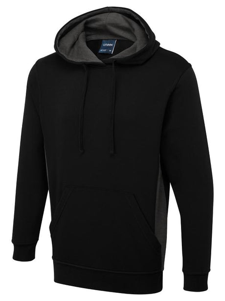 Uneek UC517 - Two Tone Hooded Sweatshirt