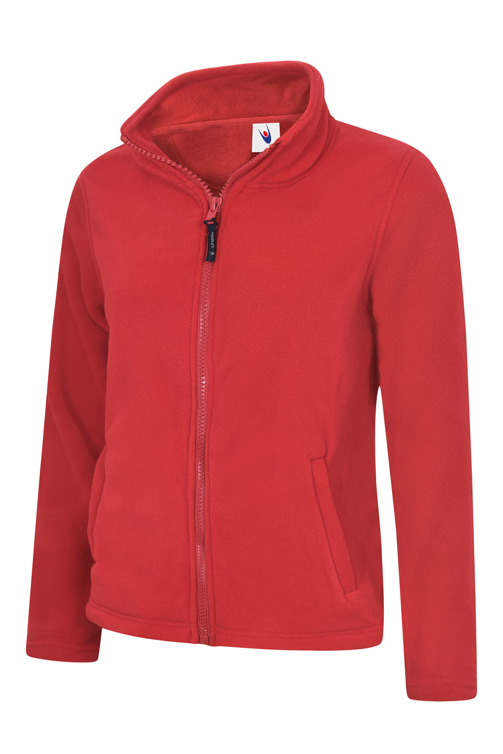 ladies_classic_full_zip_fleece_jacket_red