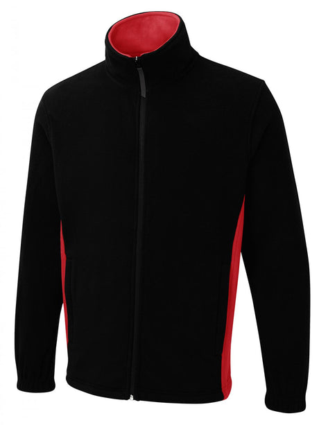 two_tone_full_zip_fleece_jacket_black/red