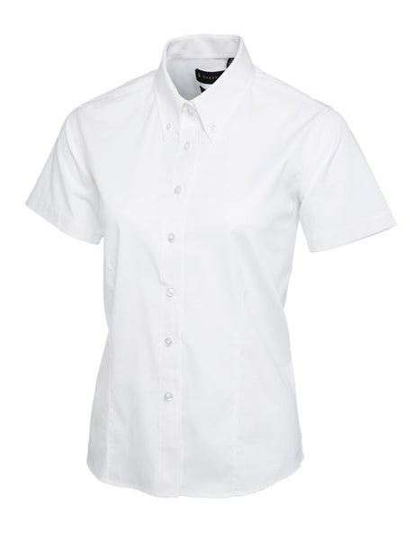 Uneek UC704 - Ladies Pinpoint Oxford Half Sleeve Shirt
