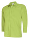 Uneek UC709 - Mens Poplin Full Sleeve Shirt Lime - Shirts: Green