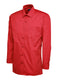 Uneek UC709 - Mens Poplin Full Sleeve Shirt Red - Shirts