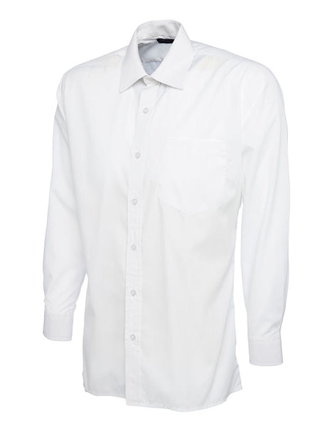Uneek UC709 - Mens Poplin Full Sleeve Shirt White