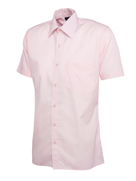 mens_poplin_half_sleeve_shirt_pink