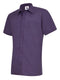 Uneek UC710 - Mens Poplin Half Sleeve Shirt Purple - Shirts