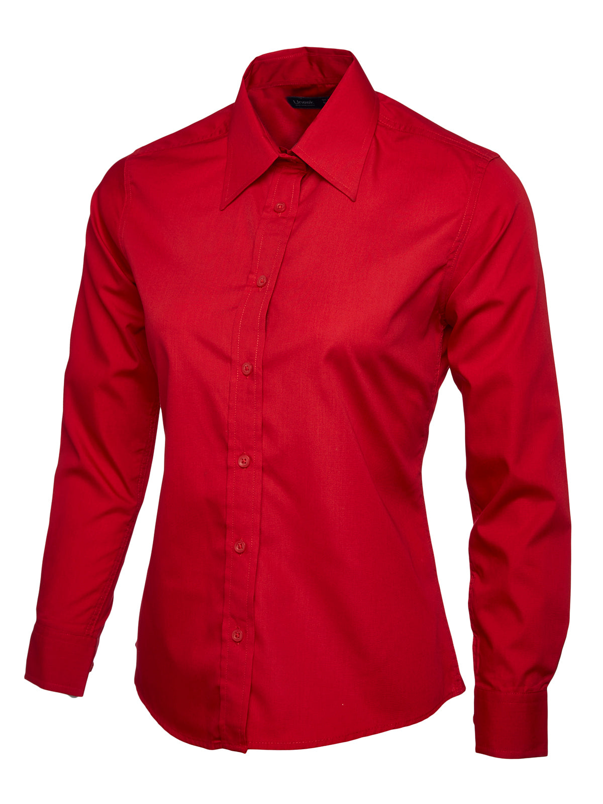 ladies_poplin_full_sleeve_shirt_red
