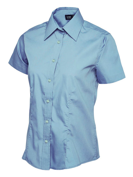 Uneek UC712 - Ladies Poplin Half Sleeve Shirt