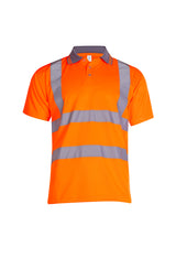 Uneek UC808 - Hi Vis Short Sleeve Polo Shirt